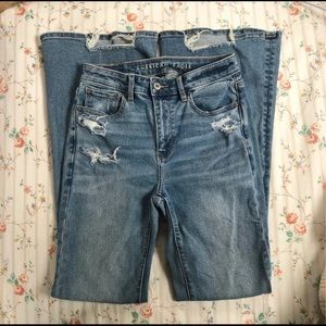 AMERICAN EAGLE SUPER HIGH RISE FLARES